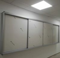 Tableau blanc interactif intelligent 4000*1305mm avec verrouillage-Conception coulissante horizontale-Prix bon marché pour les salles de classe