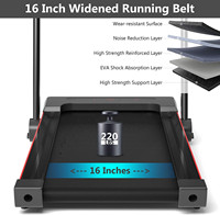Precio de Fábrica: Caminadora Eléctrica Plegable para Oficina/Hogar con Inclinación Manual y Silenciosa, Velocidad Ajustable de 1-12 km/h