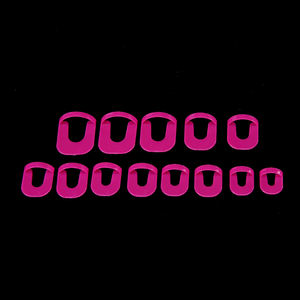 26 pièces/ensemble 10 tailles G Curve Shape Nail Protector Varnish Shield Finger Cover Spill-Proof French Stickers Manicure Nail Clips - Product Image 2