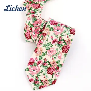 Men's Paisley Print Neck Ties Colorful Casual Red Pink Wedding Party Skinny Floral Ties Printed Ties for Men