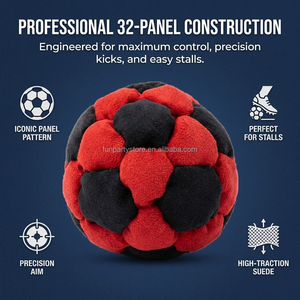 Professional 32 Panel Suede <b>Hacky</b> <b>Sack</b> Dirt Foot Bag Footbag Set Synthetic Juggling Kick Ball for Kid Adult Outdoor Sport Bulk - Product Image 6
