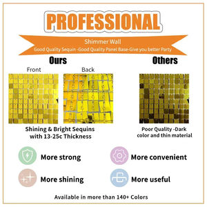 बैंगनी विषय पार्टियों की घटनाओं और आश्चर्यजनक सजावट के लिए 30*30 सेमी बैंगनी शिमर दीवार चमकदार अनुक्रमण पृष्ठभूमि - Product Image 3