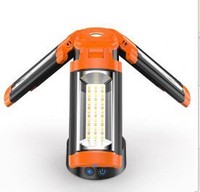 Lampe de camping pliable multifonctionnelle, lanterne LED rechargeable à haute luminosité, longue durée de vie de la batterie, étanche, télécommande, pour l'extérieur