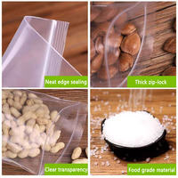 Sacs de rangement personnalisés avec fermeture éclair, sacs à fermeture éclair transparents en plastique PE avec impression en héliogravure, fermeture éclair supérieure multiple
