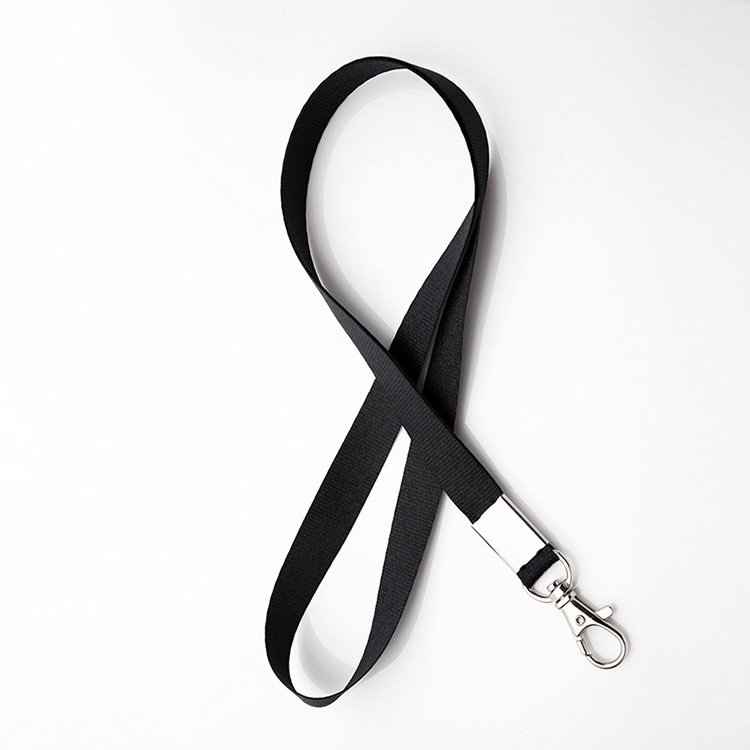 Sublimation Printed Eco-friendly Breakaway Polyester Keychain Nylon Lanyard Satin Neck Woven Lanyards With Id Card Badge Holder Image 3