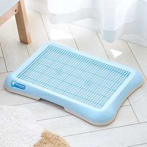 Inodoro portátil de plástico para perros y cachorros de interior con valla y objetivo, inodoro autolimpiable para mascotas - Product Image 1