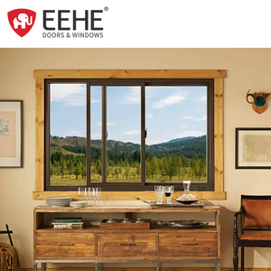 EEHE <strong>Mosquito</strong> <strong>Net</strong> Aluminum Alloy Panoramic Sliding <strong>Window</strong> Drying Rod Grille Design Glass Sliding <strong>Window</strong> - Product Image 2