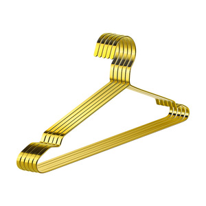 ไม้แขวนเสื้อสแตนเลสหนา 8 มม. แบบแบน สีทอง ไหล่กว้าง กันลื่น สำหรับผู้ใหญ่ - Product Image 2