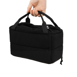 Sac d'insertion pour appareil photo avec séparateurs réglables, organisateur portable pour appareil photo reflex numérique/SLR avec fermeture à cordon - Product Image 2