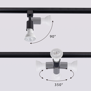Hiện Đại Nội thất <span class=keywords><strong>LED</strong></span> ánh sáng các nhà sản xuất theo dõi ánh sáng hệ thống trần trắng đen trang trí chiếu sáng - Product Image 5
