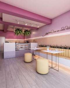 Quiosco y Barra de Cafetería Personalizados |   Muebles Modernos para Cafetería con Iluminación LED |   Diseño de Interiores para Panadería y Cafetería - Product Image 3