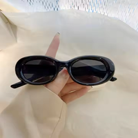 Ovale Tendance Premium Lunettes De Soleil Anti-bleu Lunettes De Soleil En Plein Air Cyclisme Parasol Petit Cadre De Luxe Femmes Lunettes De Soleil