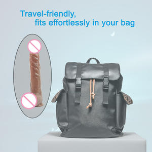 Vente en gros Gode en silicone avec sensation de toucher réel Pénis flexible pliable et duplication 1-1 pour amoureux et lesbiennes - Product Image 3