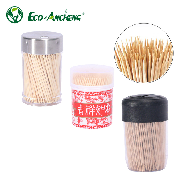 Local Factory  Bamboo Toothpick with Mint in Special Designed Bottles