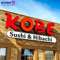 Letras de Canal LED 3D Personalizadas con Borde de Acero Inoxidable, Letrero Acrílico con Iluminación Frontal para Fachada de Tienda, Letrero Comercial Impermeable