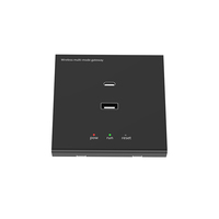 Black Tuya Multi Mode Gateway ZIGBEE 3,0 BLE MESH Smart Home Hub Wall Gateway Instalación con USB y TC