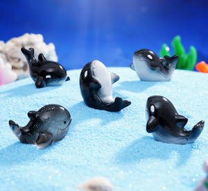 Ornamento de Tubarão-Baleia em Resina de 3cm para Micro Paisagens, Miniatura de Animal Marinho para Decoração DIY de Aquários Domésticos - Product Image 4