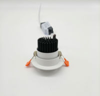 Spot LED encastré de plafond dimmable 3 couleurs (chaleur, blanc, RGB) 5W 7W, angle de faisceau réglable, technologie COB