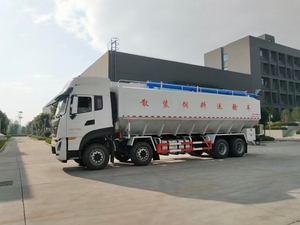 Precio de fábrica Granja grande Alimentación para pollos 40 toneladas Camión de transporte de semirremolque - Product Image 5