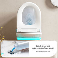 Nouvelle toilette intelligente en céramique Siphonic européenne à rinçage automatique murale multifonctionnelle entièrement automatique