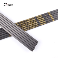 Flèches en carbone personnalisées de 3,2 mm en gros de Chine, tiges de flèches en fibre de carbone avec spine 500, 600, 700, 800, 900, 1000