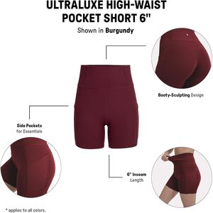 Custom Active Women's High Waist Pocket Biker Shorts 3 Inch <b>Tummy</b> <b>Control</b> Compression Breathable Activewear - Product Image 6