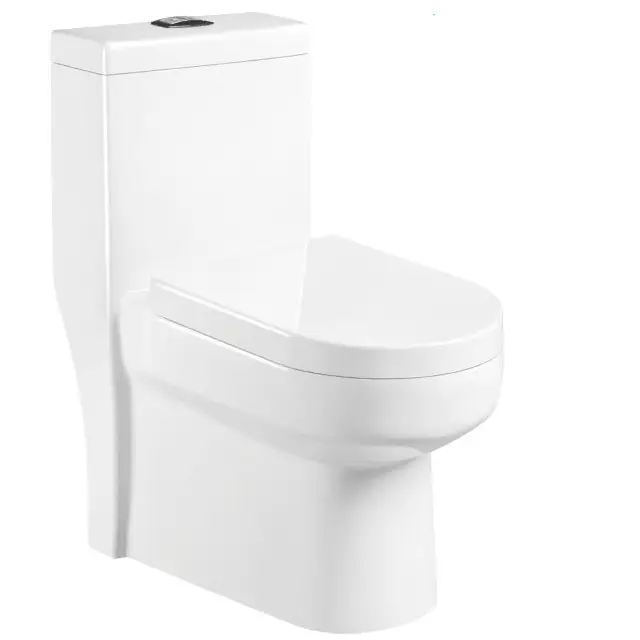 Modern Harga Rendah Vaso Sanitario Siphonic Elegan Putih Toilet Mangkuk Inodoro One Piece Persegi Toilet