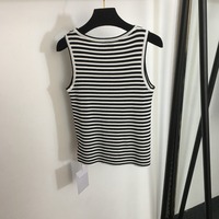 Vente flash : débardeur en tricot rayé fin et frais pour l'été