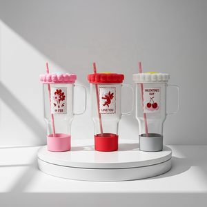 Tazza da <span class=keywords><strong>Caffè</strong></span> in Vetro di Lusso Era Girl, Resistente al Calore, Bicchiere Colorato per Tè, Latte, <span class=keywords><strong>Caffè</strong></span>, Succo, Tazza da Viaggio - Product Image 1