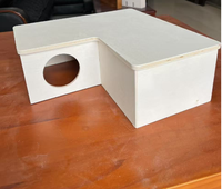 Kayu Multi ruang Hideout labirin Hamster Hideout hewan peliharaan rumah hutan habitat untuk Hamster Gerbils tikus lemming
