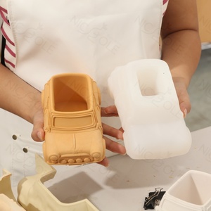 Moule en silicone <span class=keywords><strong>Nicole</strong></span> fait main en forme de voiture 3D pour béton et ciment, écologique, certifié CE, pour la fabrication de jardinières et le support artisanal décoratif - Product Image 6