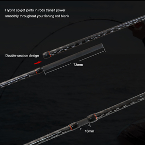 Canne da Pesca Slow Jigging in Carbonio Personalizzate 7'6'' con Manico in EVA per Pesca in Mare, Set in 2 Pezzi - Product Image 4