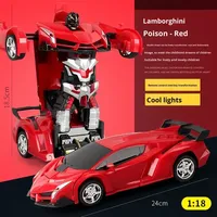 Voiture de sport robot transformable 4x4 télécommandée par APP 2.4G, échelle 1:18, jouet universel intérieur-extérieur, vente chaude