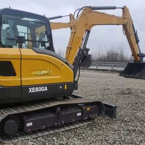 Excavadora de cadenas XE60GA de 6 toneladas, excavadora hidráulica compacta, motor Yanmar confiable, cabina con aire acondicionado de lujo, alto par de giro, lista para enviar - Product Image 1