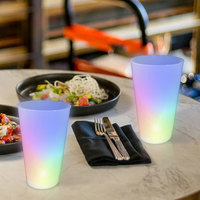Sıcak satış 16oz LED parlayan içecek plastik bardaklar aydınlık yanıp sönen içme bardakları Diwali şükran ramazan mezuniyet için