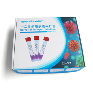 Tube de prélèvement de virus Hua Chenyang 10 ml, 20 pièces, milieu de transport universel pour test d'acides nucléiques - Product Image 3