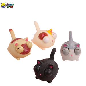 Juguete Antiestrés Divertido y Novedoso de JITENG, Gato Animado con <span class=keywords><strong>Ojos</strong></span> <span class=keywords><strong>Saltones</strong></span>, Juguete para Apretar con <span class=keywords><strong>Ojos</strong></span> Grandes - Product Image 3