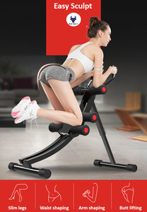 <span class=keywords><strong>Appareil</strong></span> d'exercice abdominal pliable pour femmes, machine de musculation abdominale, Roller Coaster Shaper pour affiner la taille, entraînement du tronc - Product Image 2
