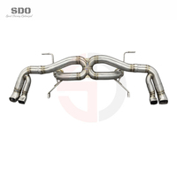 Tuyaux d'échappement Catback en acier inoxydable SD 304 pour Audi R8 V10 5.2L 2017-2019, système d'échappement Audi R8, tuyaux droits polis miroir