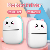 58mm Mini tragbare Hand BT Wireless Handy Thermal Label Paper Maker Maschine Mini-Foto drucker für Android IOS Verwendung