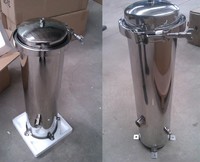 Filtre de précision à collier de serrage rapide, élément filtrant en coton PP à bride DN25 10 000 L/min