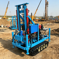 Foreuse hydraulique rotative sur chenilles Mikton Modèle 220L pour puits d'eau, profondeur de forage 220m