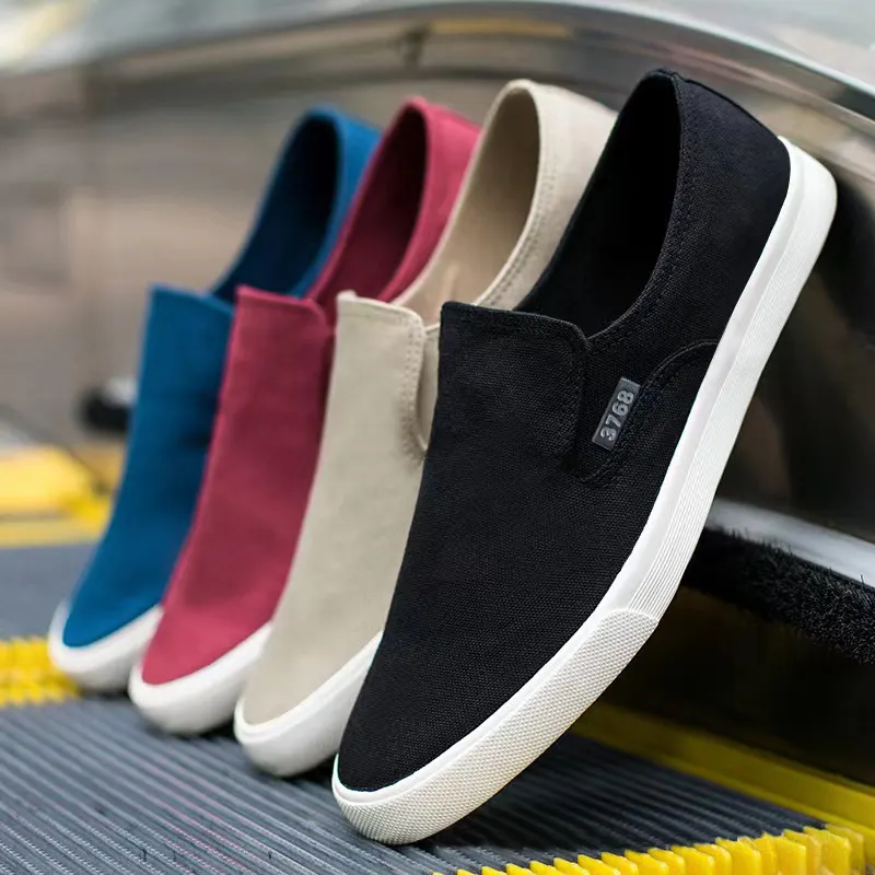 Wholesale 2022 New Style Slip on Men Flat Casual Canvas Shoes