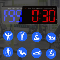 YIZHI gran número pantalla LED Digital cuenta regresiva reloj intervalo Fitness entrenamiento temporizador para interior gimnasio en casa con Control remoto