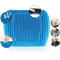 Vente chaude Siège De Voiture Ergonomique Chaise De Bureau De Refroidissement Orthopédique Dos Coussin Tpe Gel Soutien Lombaire Oreiller