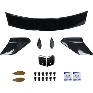 Chiesma สปอยเลอร์หลังสำหรับ2016-2021สำหรับ Honda Civic รุ่น10th สีดำ ABS สีดำพิมพ์ประเภท R สไตล์ท้ายรถ - Product Image 6