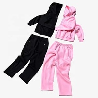 YOUMI Service OEM personnalisé 100% coton respirant Coupe ample Évacuation de l'humidité Ensemble de pantalons de survêtement et de sweats à capuche Jogging Vêtements de sport pour hommes