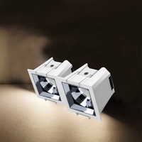 Spots encastrés LED anti-éblouissement en aluminium, dimmables, IRC 90, garantie 5 ans, durée de vie 50 000 heures, température de couleur 2700K-4000K