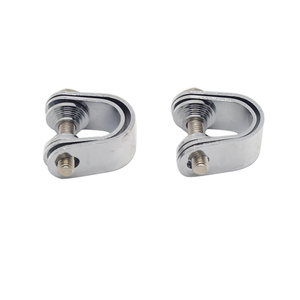 Klem sandaran kaki krom Universal klem sandaran kaki untuk rangka Diameter sepeda motor 1-1/8 "ke 1-1/3/8" - Product Image 2