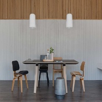 Panel de listón de madera maciza, materiales de construcción, Panel de pared estriado, precio de fábrica, venta al por mayor